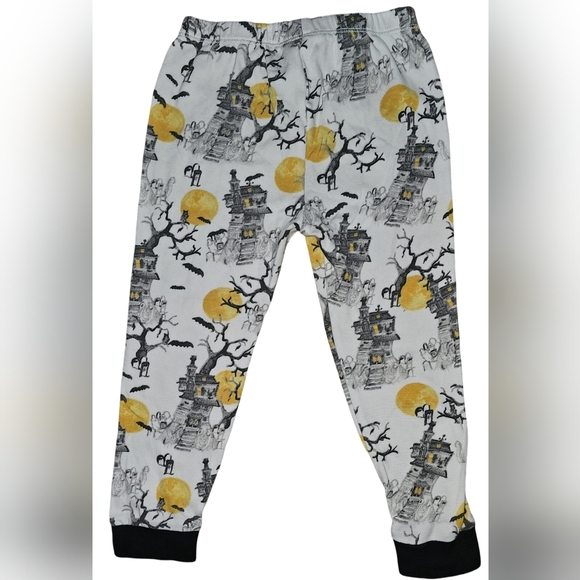 Burt’s Bees Kids Halloween Haunted House Pajama Set Organic Cotton Sz 3T - Picture 5 of 16